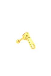 Welch Çelik Helix Tragus Fermuar Piercing - 1