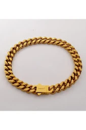 Welch Gold Çelik Zincir Taşlı Bileklik - 2