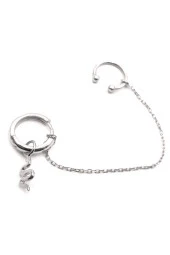 Welch ? Gümüş Yılanlı Cuff Küpe - 1
