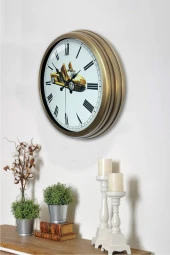 Dream Gift Eskitme Metal Araba Duvar Saati thumbnail 3