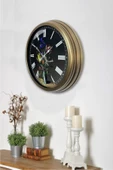 Dream Gift 40 cm Eskitme Metal Vazolu Çiçek Duvar Saati - 3
