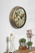 Kasva Concept Hediyelik 40 Cm Eskitme Metal Harita Duvar Saati - 2