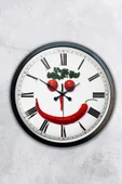AİB STORE 40 Cm Siyah Metal Mutfak Duvar Saati - 1