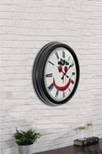 AİB STORE 40 Cm Siyah Metal Mutfak Duvar Saati - 2