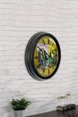 AİB STORE 40 Cm Siyah Metal Peşin Satan Duvar Saati - 2