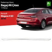 Renault Megane 4 için Sedan Krom Bagaj Alt Çıtası 2016 Üzeri thumbnail 1