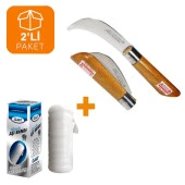Ergenay Aşı Bıçağı 22 cm + Aşı Bandı 40 Metre (2li Paket) thumbnail 1