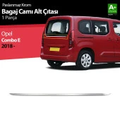 Opel Combo E için Krom Bagaj Camı Alt Çıtası 2018 Ve Üzeri thumbnail 1