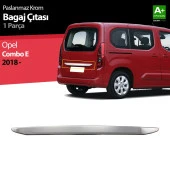 Opel Combo E için Krom Bagaj Çıtası 2018 Ve Üzeri thumbnail 1