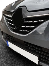 Renault Clio 5 için Krom Ön Alt Panjur 6 Parça. 2019 Ve Üzeri - 4