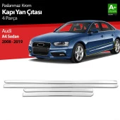 Audi A4 Sedan için Krom Kapı Yan Çıtası 2008-2019 thumbnail 1