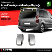 Citroen Berlingo Krom için Arka Cam Açma Menteşe Kapağı 2 Parça 2008-2018 thumbnail 1