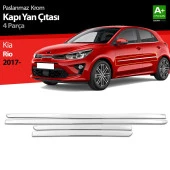 Kia Rio Krom için Kapı Yan Çıtası 4 Parça 2017 Üzeri thumbnail 1