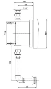 ECA Fotoselli Pisuvar Musluğu Pilli Sıva Altı 102111080 thumbnail 2