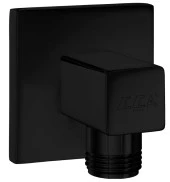 ECA Ankastre Duş Çıkış Dirseği Mat Siyah Renkli 102126388C1 thumbnail 1