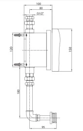ECA Fotoselli Pisuvar Musluğu Elektrikli Sıva Altı 102111074 thumbnail 2