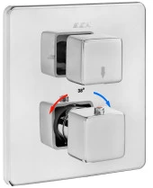 ECA Termostatik Ankastre Banyo Bataryası Sıva Üstü 2 Yollu 102167216-KDE thumbnail 1