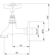 ECA Neo Klasik Çamaşır Musluğu 102109140 thumbnail 2