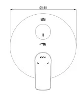 ECA Lia Ankastre Banyo Bataryası Sıva Üstü 2 Yollu 102167220-YDE thumbnail 2