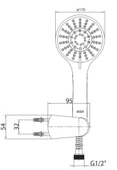 ECA Logica Mafsallı Duş Seti Banyo Üst Takımı 102117385 - 2