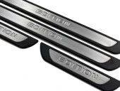 Seat Exeo St için Krom Kapı Eşik Koruması Edition Line 2009 Üzeri 4 Parça thumbnail 4