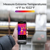 TOPDON TC001 Android için Termal Kamera, 256 x 192 IR Yüksek Çözünürlük - Gri - 4