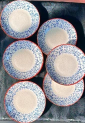 Güral Porselen Liva 6 Parça Servis Tabağı 25 Cm - 1