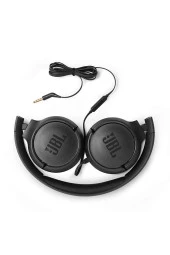 JBL Tune 500 Mikrofonlu Kablolu Kulaküstü Siyah Kulaklık - 4