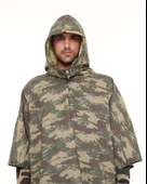 Single Sword Çantalı Su Geçirmez Askeri Kadın&Erkek Panço Yağmurluk, Kamuflaj - 11