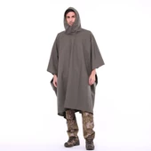 Single Sword Çantalı Su Geçirmez Askeri Kadın&Erkek Panço Yağmurluk, Kamuflaj - 12