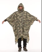 Single Sword Çantalı Su Geçirmez Askeri Kadın&Erkek Panço Yağmurluk, Kamuflaj - 1