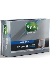 DEPEND Emici Külot Eko Pk Büyük Erkek 3 Lü Set (16Adetx3Pk) thumbnail 2