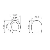 VİTRA UNİVERSAL 1 NUVOPLAST SOFT KLOZET KAPAĞI 109-003-009 - 4