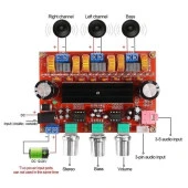 TPA3116 12V-24V 2*50W + Subwoofer 3 Kanallı Dijital Amplifikatör Modülü - 2