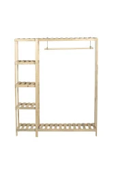 Pinoxi Ahşap Açık Dolap Gardırop Elbise Dolabı Büyük Boy - 2