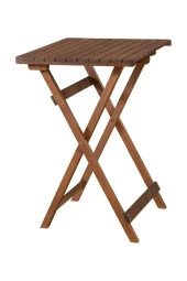 Ahşap Katlanır Balkon Masası Bahçe Masası 50x50 Cm - 1