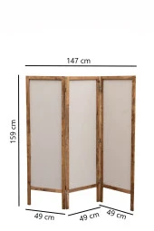 Ahşap Paravan 3 Kanatlı - 3