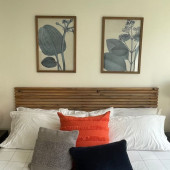 Ahşap Yatak Başlığı ceviz renkli 250 cm x 60 cm - 3