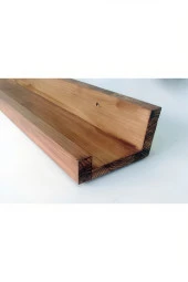 Ahşap Çerçeve Rafı 100 Cm Ceviz Renkli thumbnail 3