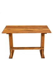 Ahşap Bahçe Masası Yemek Masası 110x63 Cm - 4