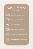 Yuvarlak Comfort Overloklu Antrasit Peluş Halı - 6