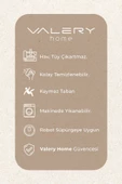Yuvarlak Comfort Overloklu Beyaz Peluş Halı - 6