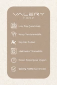 Eco Dijital Baskı Makinada Yıkanabilir Kaymaz Taban Dekoratif Halı Kahverengi 28320 - 5