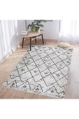 Madrid Premium Yıkanabilir Pamuklu Kaymaz Tabanlı Orjinal Saçaklı Kilim- - 2