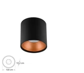 CT-5421 FOÇA SIVA ÜSTÜ ARMATÜR (GU10-AMPULSUZ)(SİYAH BAKIR) CATA - 1