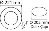18W/3200K SLİM PANEL LED ARMATÜR (GÜNIŞIĞI-12ADET) NOAS - 2