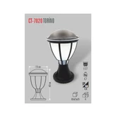 CT-7020 TORİNO BAHÇE ARMATÜRÜ(AMPULSUZ) CATA - 1
