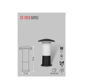 CT-7016 NAPOLİ BAHÇE ARMATÜRÜ (AMPULSUZ-2ADET)CATA - 1