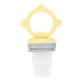 OiOi Silikon Püre Meyve Sebze Emziği Mellow Yellow / Powder Grey - 1
