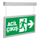 Arsel AES-26223-L Onled-lite Acil Çıkış Yönlendirme Armatürü Sürekli ve Kesintide 180 Dak. Yanan 20xF LED thumbnail 1